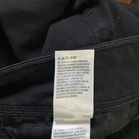 American Eagle Kick Boot Jeans Womens 12 Black Denim Stretch Mid Rise Everyday - Picture 10 of 14